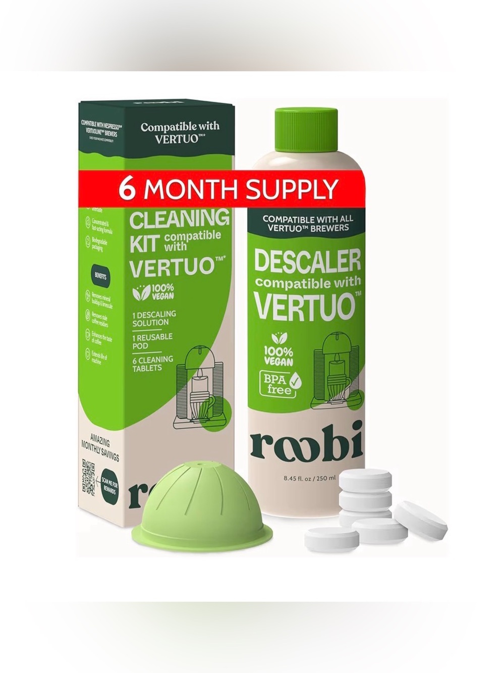 roobi Vertuo Descaler & Cleaning Kit (NEW)
